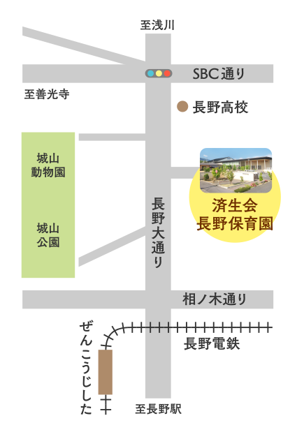 長野保育園地図